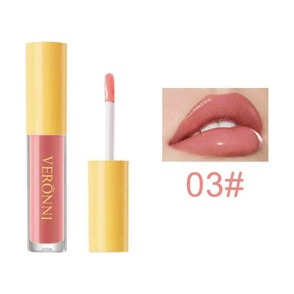 Lip Balm, Lip Gloss, Long Lasting Moisturizing Transparent Lip Balm with Subtle Glitter, Nourishing Glossy Mirror Lip Gloss for Fuller Lips, Easy to Apply and Clean