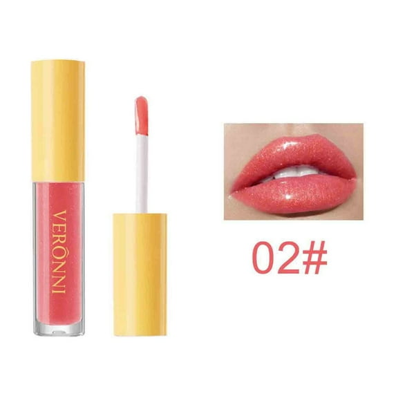 Lip Balm, Lip Gloss, Long Lasting Moisturizing Transparent Lip Balm with Subtle Glitter, Nourishing Glossy Mirror Lip Gloss for Fuller Lips, Easy to Apply and Clean