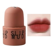 Lip Balm Matte Lip Gloss, Small Pendant Easy to Carry Non-stick Lip Glaze Matte Seal Lip Mud Lipstick