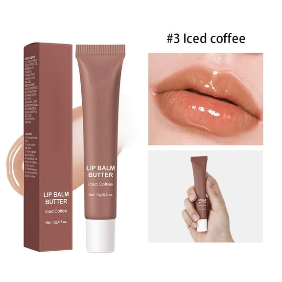 Lip Balm Moisturizing Lip Care, Hydrating Lip Treatment, Exfoliating and Softening Dry Lips, Fast Absorbing Gel for Smooth and Fuller Lips, Suitable for All Skin Types