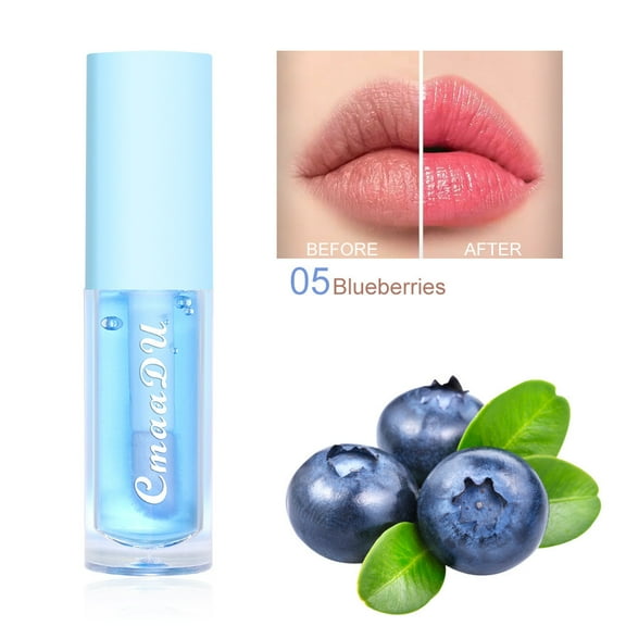 Lip Balm Moisturizing Lip Gloss Clear Transparent Lip Oil Hydrating Non-Sticky formula with Vitamin E Glycerin and Honey for Natural Shiny Lips Daily Lip Care and Makeup