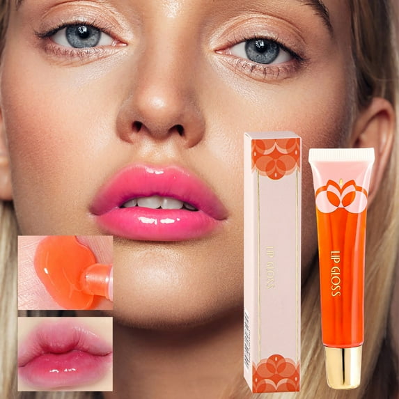 Lip Balm, Tinted Lip Gloss, Moisturizing Color Changing Lip Care with Fruit Extract, Non-Sticky PH Balanced, Long-Lasting Nourishing Repairing Lip Oil