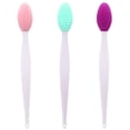 thumbnail image 1 of Lip Brush Tool,Double-Sided Silicone Exfoliating Lip Brush (3 Colors), 1 of 5