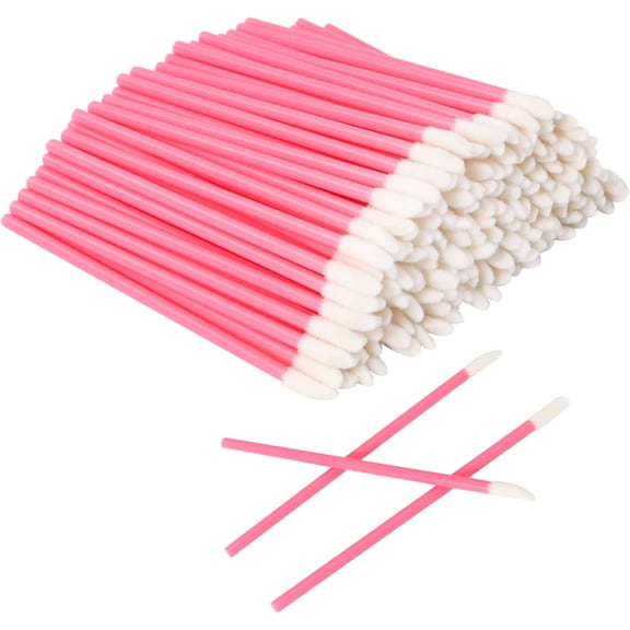 Lip Brushes, 200 PCS Disposable Lip Gloss Brush, Lip Applicator Wands, Lipstick Concealer Brushes, Make Up Brush Lipstick Applicator Tool, Perfect for Lips, Eyes and Makeup Application