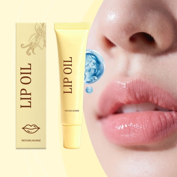 Lip Care Oil, Gently Removes Dead Skin, Moisturizes and Nourishes Lips, Portable 15g Tube, 1 Count