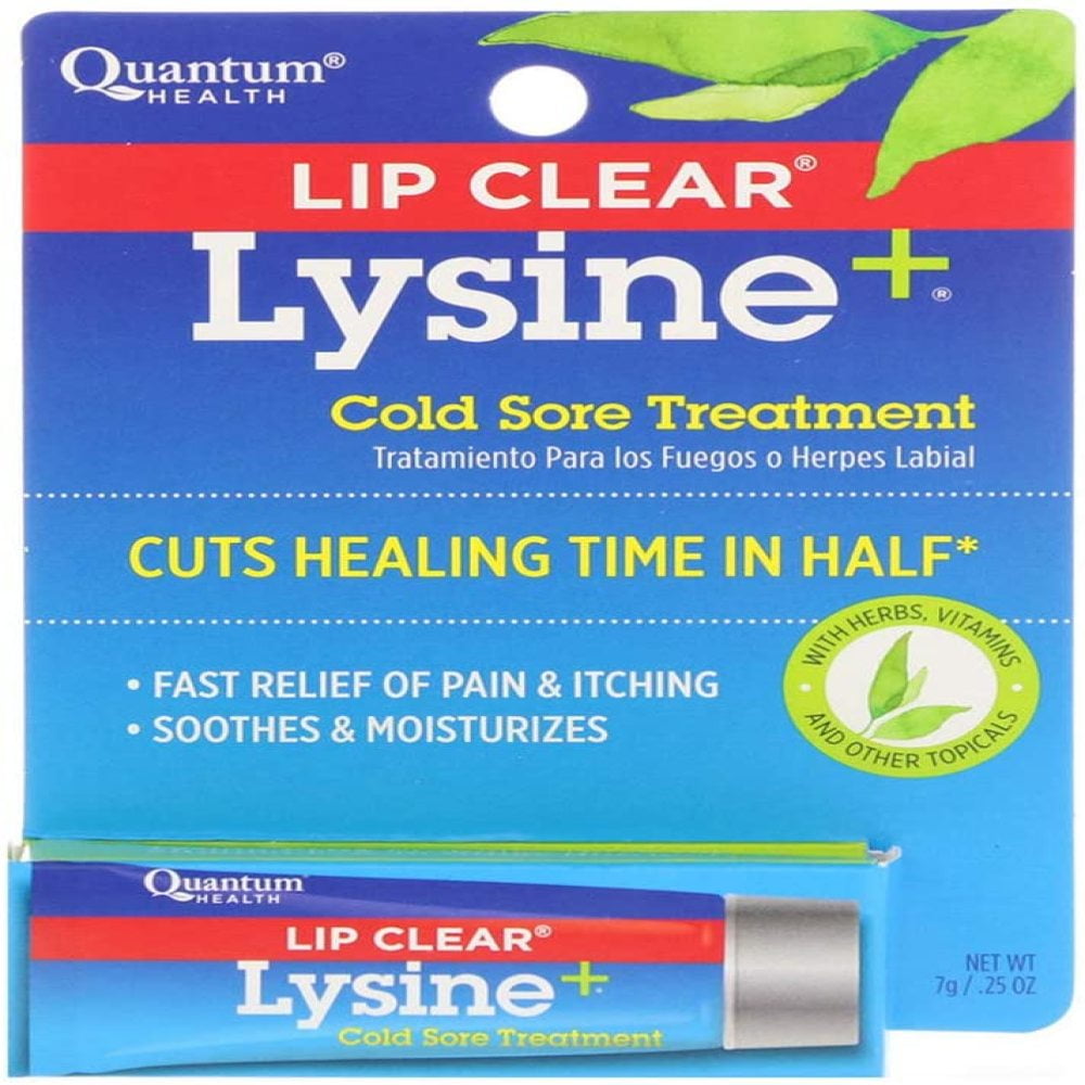 Lip Clear Lysine+ Cold Sore Treatment 0.25 oz (Pack of 2)