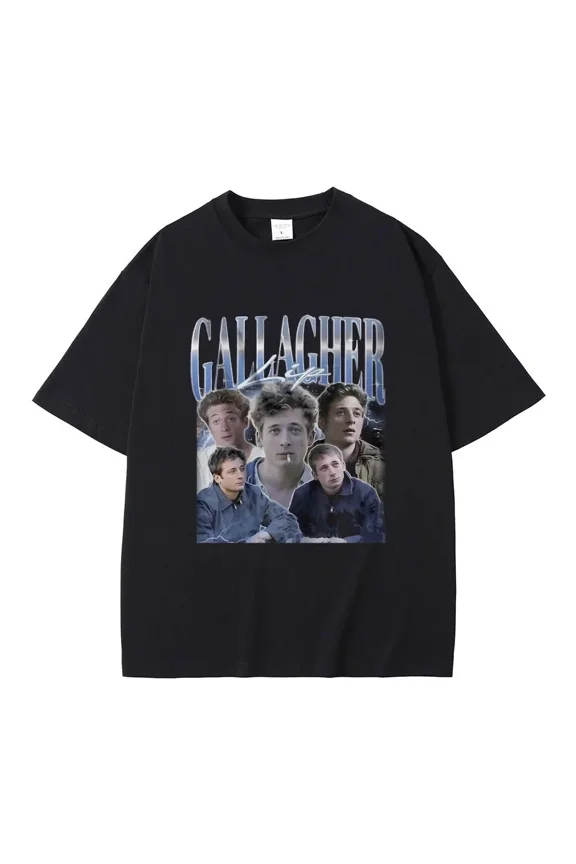 Lip Gallagher Graphic Print T Shirts Men Women Vintage Gothic T-shirt Men Women'