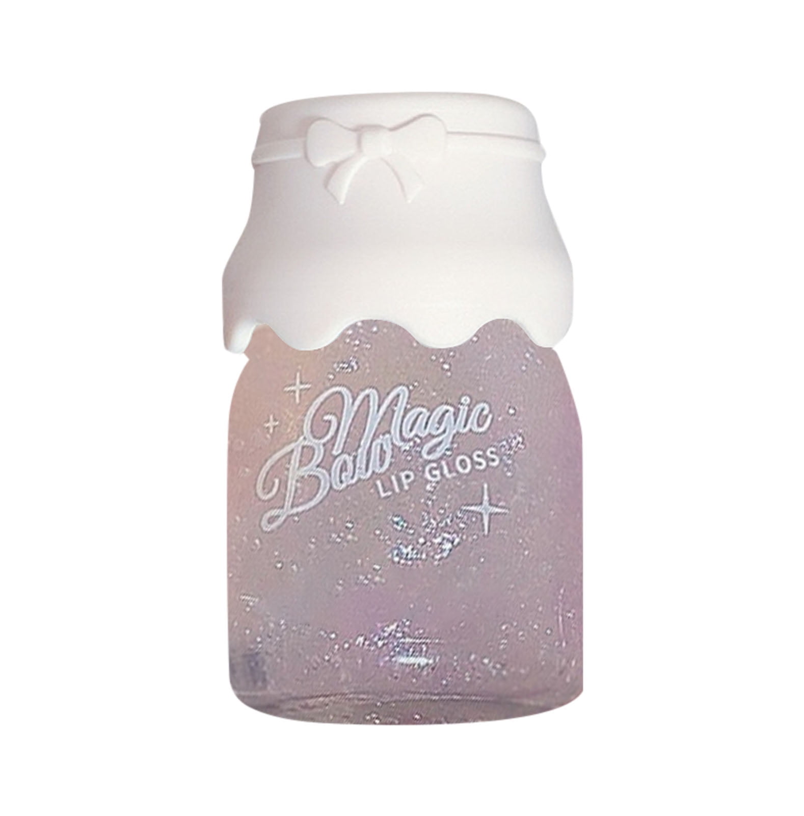 Lip Glasses That Look like Food And Drinks Bowknot Milk Jar Lip