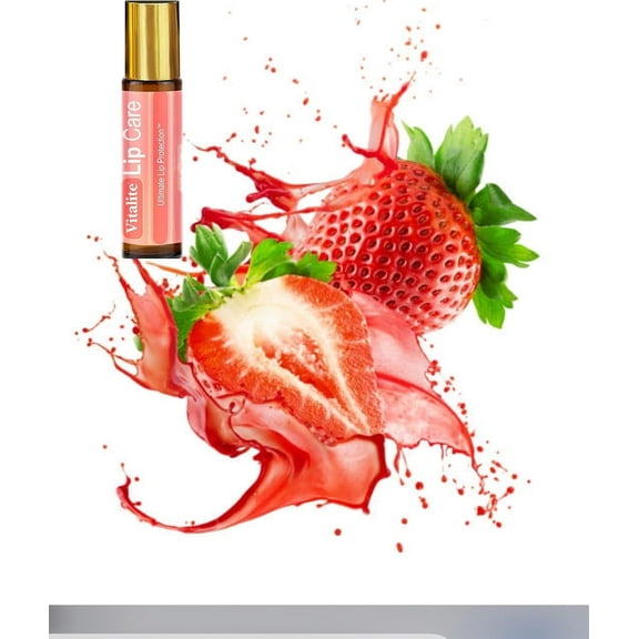 Lip Gloss Balm - Roller Ball, Original Lip Plum for Dry Cracked Lips, Women & Men, Lip Moisturizer, Natural Lip Balm for Men, Lip Care Products for Lip Repair- Strawberry