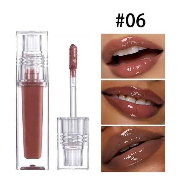 Lip Gloss, High Gloss Lip Gloss, Moisturizing Pearlescent Lip Gloss with Mirror Shine, Fine Gloss Glaze for Hydrated Lips