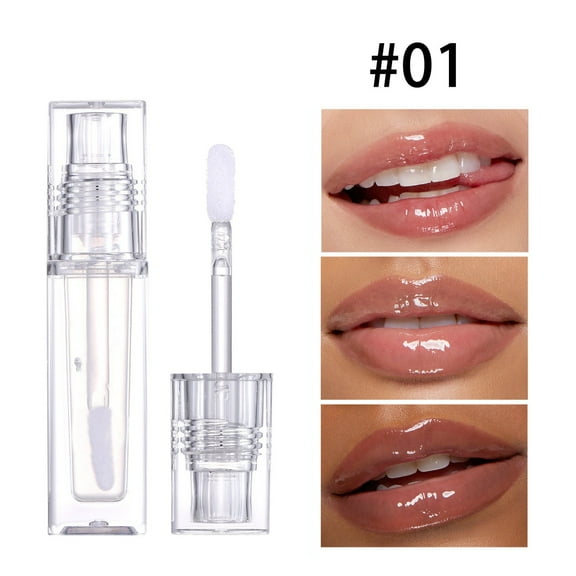 Lip Gloss, High Gloss Lip Gloss, Moisturizing Pearlescent Lip Gloss with Mirror Shine, Fine Gloss Glaze for Hydrated Lips