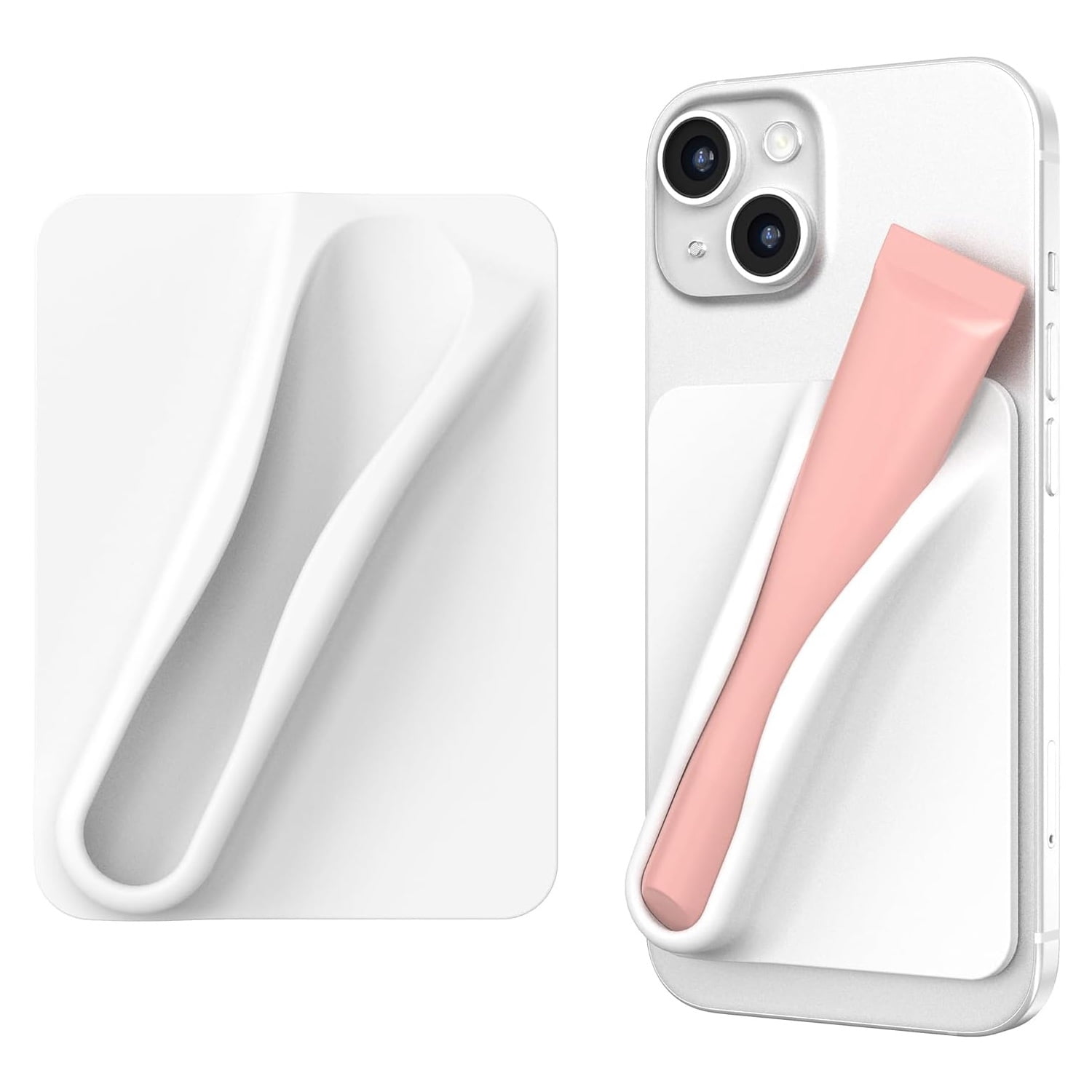 Lip Gloss Holder Sleeve with Secure Fit - White