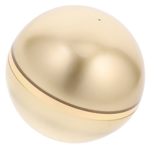 WHAMVOX Refillable Plastic Cream Bottle Golden 1Pcs 7.4x7cm