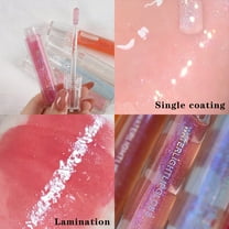 Lip Gloss Moisturizing Lip Glaze Long-Lasting Shimmering Pearl Lip Gloss Liquid Lipstick High Shimmering Pigments Smooth Application Non-Sticky Cup Waterproof Natural Finish