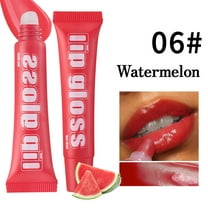 Lip Gloss, Moisturizing Lip Gloss, Long Lasting Hydrating Lip Gloss Transparent Mirror Tube, Soft Tube Lip Oil Makeup