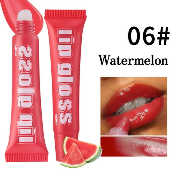 Lip Gloss, Moisturizing Lip Gloss, Long Lasting Hydrating Lip Gloss Transparent Mirror Tube, Soft Tube Lip Oil Makeup