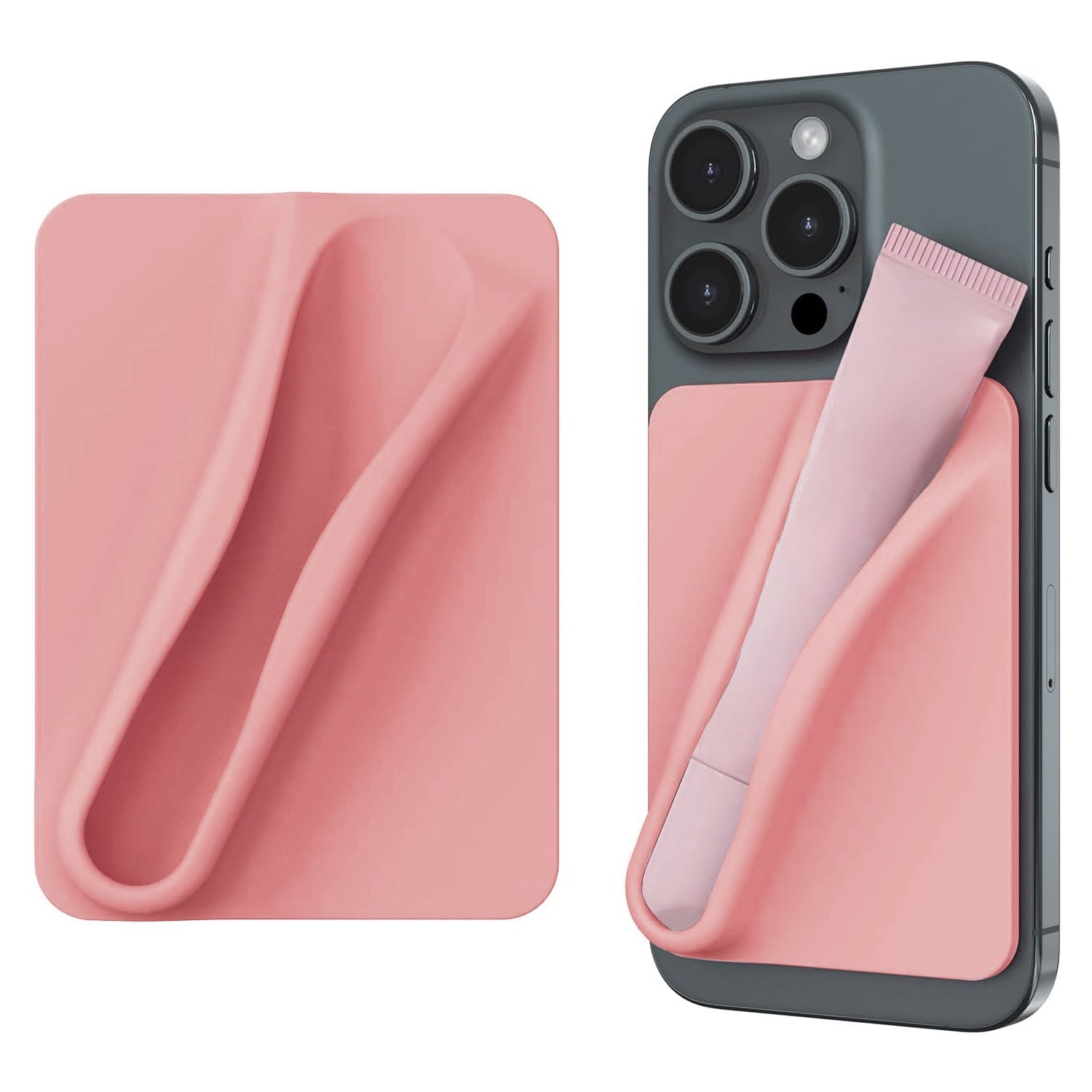 Lip Gloss Organizer Holder Pouch - Rose Pink