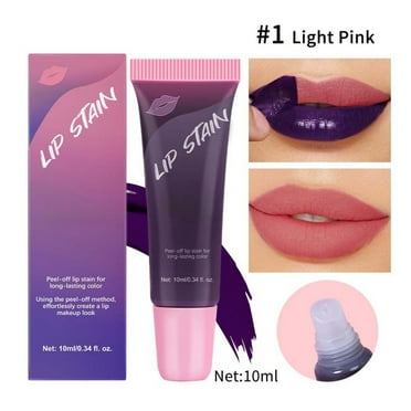 Clearance！ Lip Gloss Peel Off Lip Stain with Long Lasting Color and Hydrating Formula