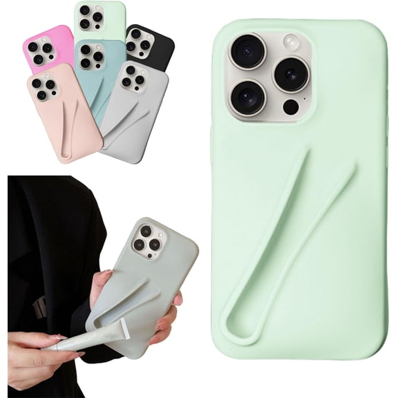 Lip Gloss Phone Case Lip Balm Phone Case for iPhone 13 14 15 Pro Max Liquid Silicone with Lip Gloss Lipstick Clip Phone Case Celebrity-Inspired
