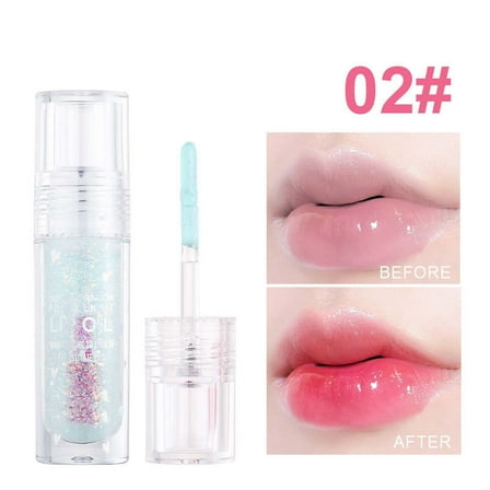Lip Gloss, Sparkling Lip Gloss, Diamond Glitter Moisturizing Lip Gloss with Fine Sparkling Pearl, High Pigment Content Moisturizing Lip Gloss