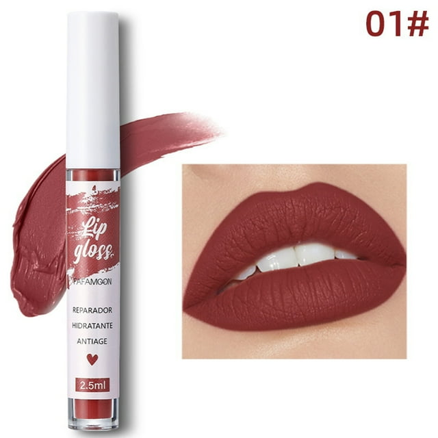 Lip Gloss Without Sticking Cup Lasting Color Fog Velvet Lip Gloss 2.5ml