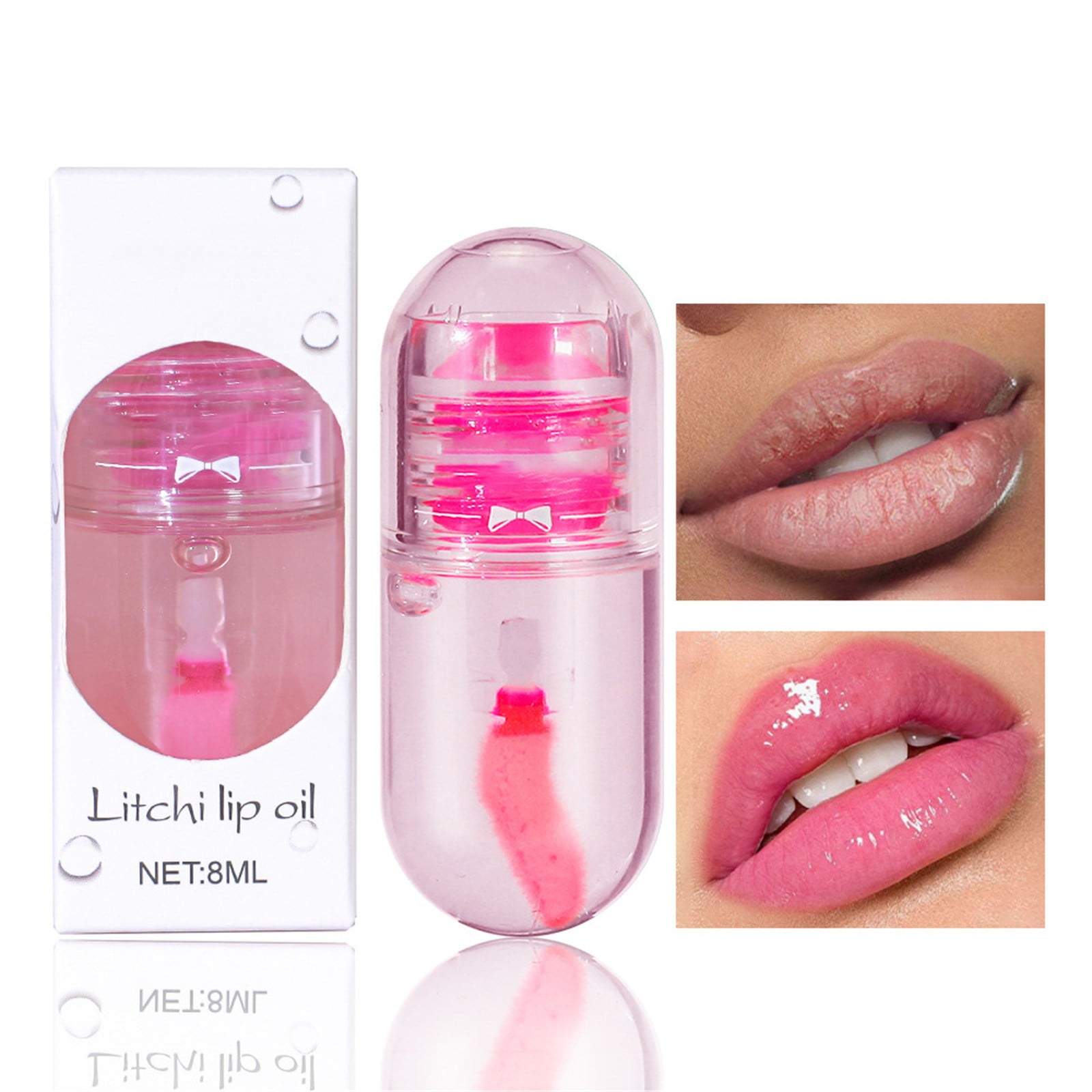 Lip Glosses,Clear And Translucent Lip Gloss Berry Color And Tender