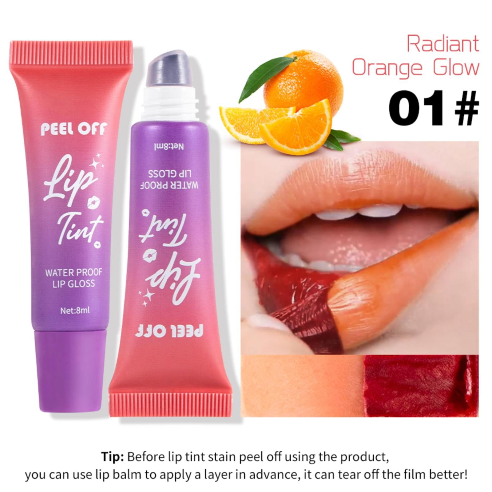 Lip Glowy Balm Fruit Vitamin E Set Reduce Lines Enhance Color