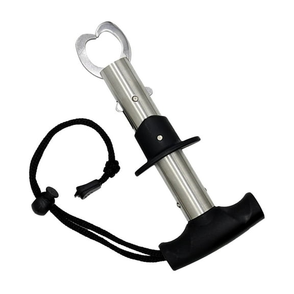 Lip Gripper With Scales - Professional Fish Holder, Stainless Steel Grabber, 40 Pound Weight Scale Tool