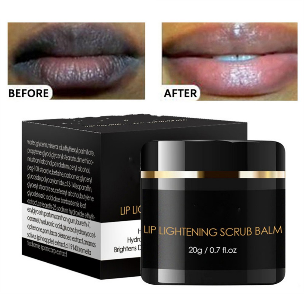 Lip Lightening Scrub Balm Remove Dull Lips Moisturizing AntiAging Anti