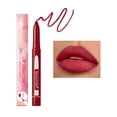 thumbnail image 1 of Lip Liner, Matte Lipstick, Two In One Rotating Lip Crayon with Built-In Sharpener, Easy To Apply Full Coverage Long-Lasting Lip Makeup Tool, 1 of 9