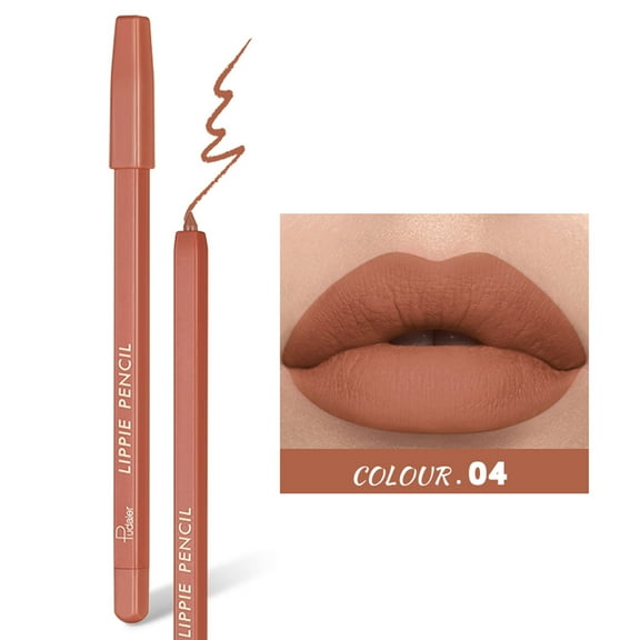 Lip Liner Pen, Lip Gloss Set, Long-Lasting Waterproof Non-Fading Lip Color, Easy Coloring Smooth Texture for All Day Makeup and Various Occasions