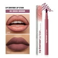 thumbnail image 1 of Lip Liner Pen, Long Lasting Lip Stain, Double Sided Lip Contouring and Filling Brush, Waterproof Smudge Proof Pigmented Lip Makeup Tool for Defined Lips and Comfortable Wear, 1 of 4