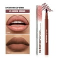 thumbnail image 1 of Lip Liner Pen, Long Lasting Lip Stain, Double Sided Lip Contouring and Filling Brush, Waterproof Smudge Proof Pigmented Lip Makeup Tool for Defined Lips and Comfortable Wear, 1 of 4