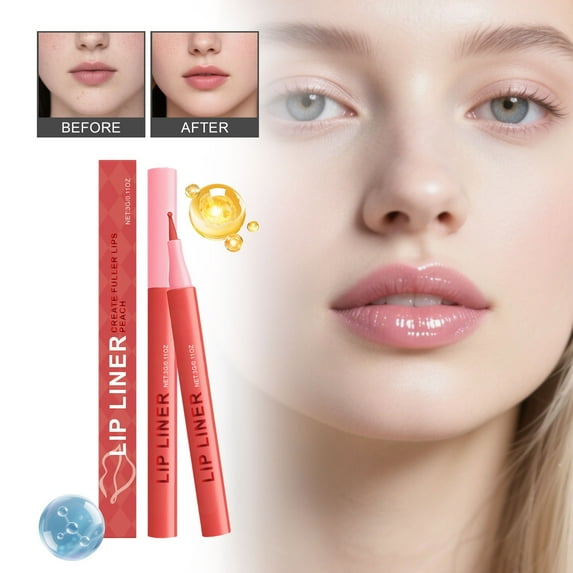 Lip Liner, Waterproof Pink Lip Liner Pencil - Smudge Proof, Long Lasting Matte Finish for Defined & Fuller Looking Lips, Easy to Apply for All Day Wear
