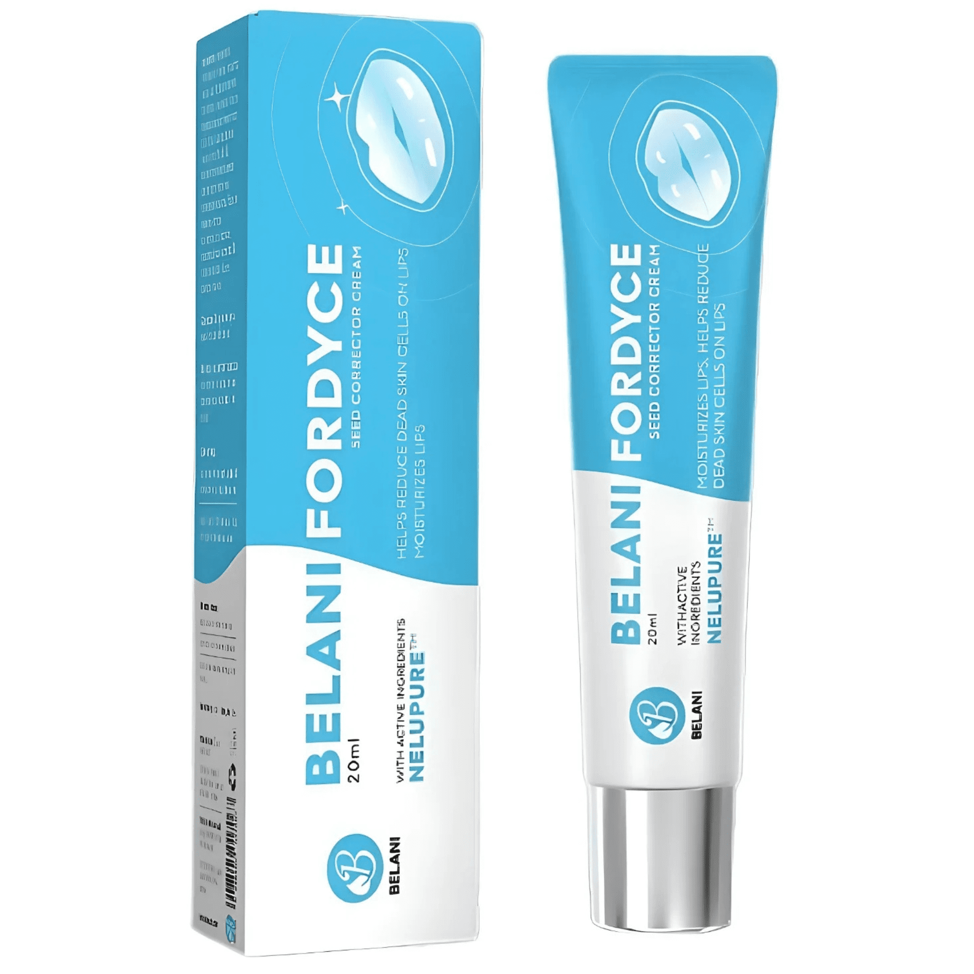 Belani Fordyce Spots Lip Cream, Hydrating Dark Lip Treatment, Fordyce Seeds 0.7 fl oz
