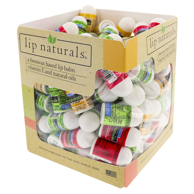 Assorted Flavors Lip Balm, Cherry, Citrus, Mint, 0.1 oz Tube, 100/Box Assorted Flavors Lip Balm, Cherry, Citrus, Mint, 0.1 oz Tube, 100/Box