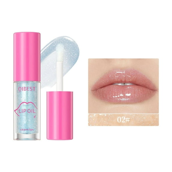 Lip Oil, Moisturizing Lip Gloss, Transparent Hydrating Lip Glaze for Dry Lips, Long-Lasting Soft Natural Lip Care