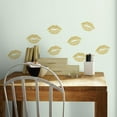 thumbnail image 1 of Lip Peel and Stick Wall Decals with Glitter, 1 of 4