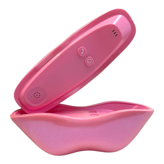 Lip Phone Bluetooth Receiver, Pink Wireless Retro Handset