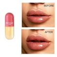 thumbnail image 1 of Lip Plumper, Hydrating Lip Gloss, Mini Capsules Transparent Color Changing Honey Oil Moisturizing Plant Extracts Lip Serum with Hyaluronic Acid and Marine-Based Fillers for Fuller Lips, 1 of 9
