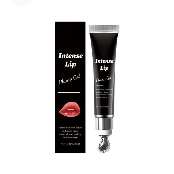 Lip Plumper + Hydrator Lip Balm - Instant Volumizing Gloss with Hyaluronic Acid & Anti-Aging Ingredients, High-Shine Moisturizer for Smooth, Plump Lips