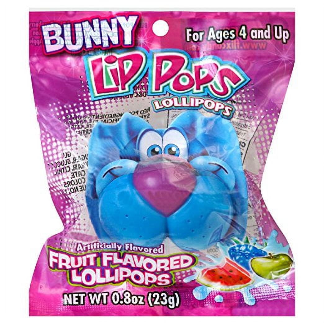 Lip Pops Fruit Flavored Lollipops, 0.8 Oz.