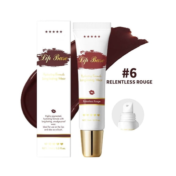 Lip Primer Base Coat - Smooth Lines & Extend Lipstick Wear, Moisturizing Formula Prevents Feathering, Intensifies Color Vibrancy for Matte & Cream Lipstick