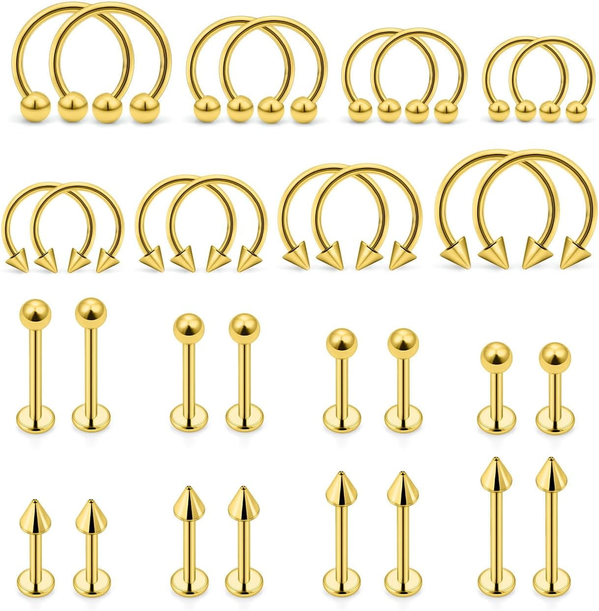 OUFER Body Piercing Labret Piercing Jewelry 16G Tragus Cartilage Forward Helix Stud Earrings Monroe 316L Stainless Steel Butterfly Medusa Flat Back OUFER Body Piercing Labret Piercing Jewelry 16G Tragus Cartilage Forward Helix Stud Earrings Monroe 316L Stainless Steel Butterfly Medusa Flat Back
