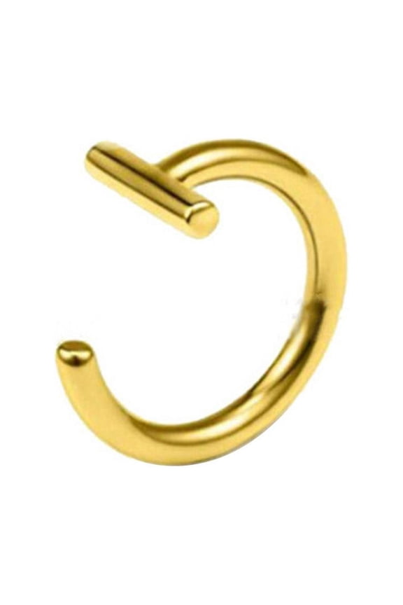 Lip Rings Fake Spring Clip On Nose Rings Fake Lip Hoop Rings Body Piercing G6 F0C8