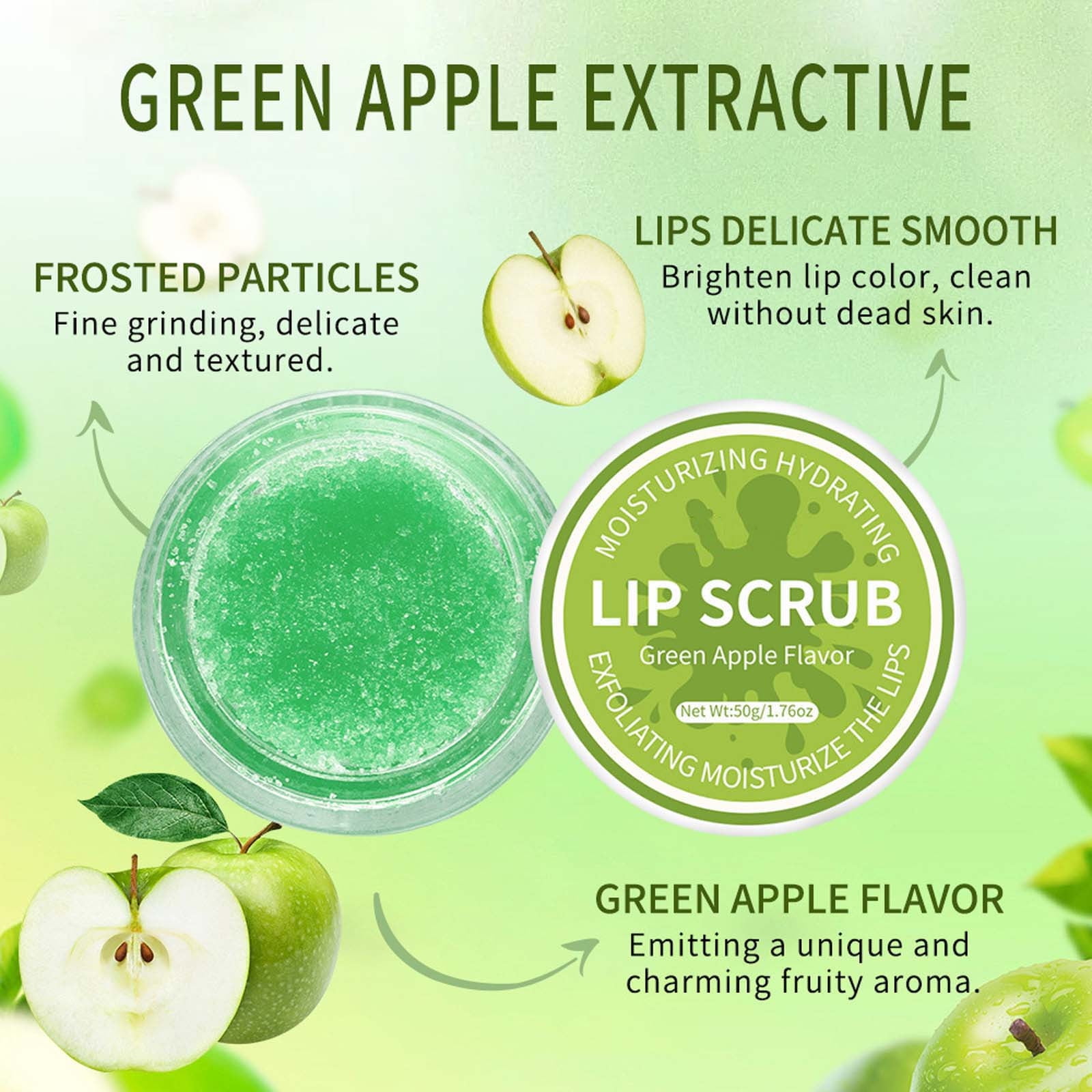 Lip Scrub, Exfoliator & Moisturizer, Lip Repair for Lush Soft Lips