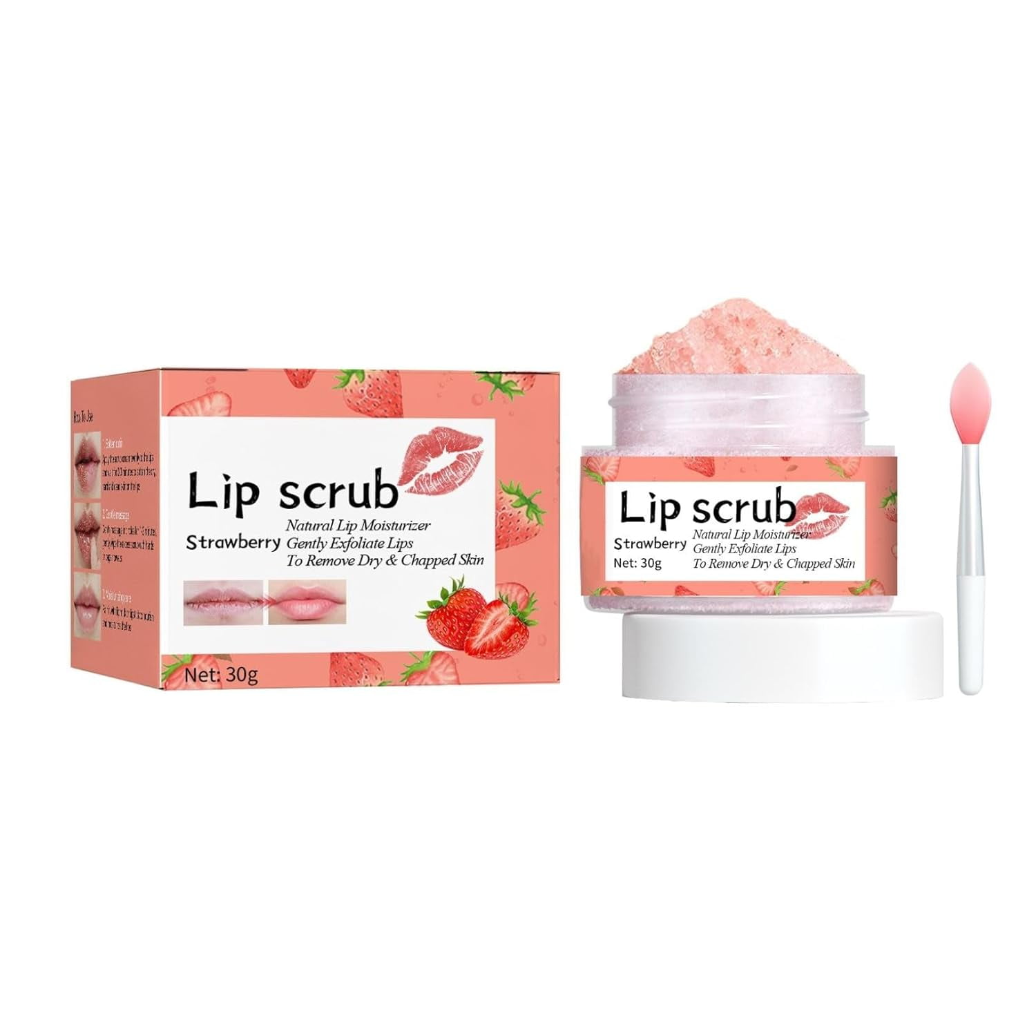Lip Scrub, Lip Night Care Balms, Lush Soft Lips, Hydrates & Smooths Dry