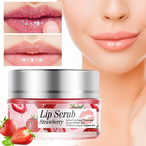 Lip Scrub Repair & Moisturize - Exfoliating Lip Mask, 0.7oz, Fade Lip Lines, Anti-Dry Cracked Lips, Double Effect Lip Film, Natural Plant Extract, Winter Lip Care, Daily Use Lip Care, Women, Adult,