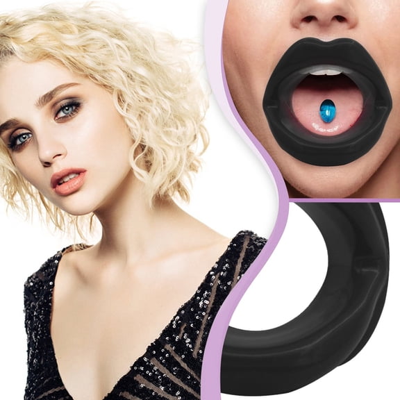 Lip Shaper Tool, Black - 1 Lip Shaper, Face Slimmer Lip Trainer Oral Exerciser Mouthpiece Beauty Care Face-Lift Tool Anti-Wrinkle Face-Lifting Tightener, Easter, St. Patrick'S Day, Makeup Organizers