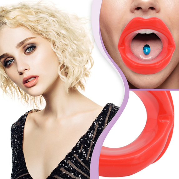 Lip Shaper Tool, Red - 1 Lip Shaper, Face Slimmer Lip Trainer Oral Exerciser Mouthpiece Beauty Care Face-Lift Tool Anti-Wrinkle Face-Lifting Tightener, Easter, St. Patrick'S Day, W Makeup Organizers